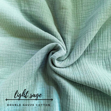 Load image into Gallery viewer, Light Sage Double Gauze Cotton