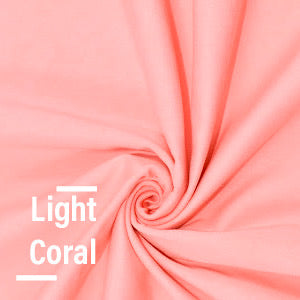 Light Coral Cotton Lycra