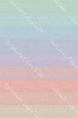 RETAIL 23- Pastel Rainbow Stripes - All Bases