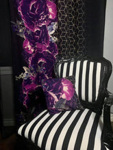 Load image into Gallery viewer, RETAIL 23 - Purple on Black Floral Border Print - All Bases
