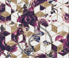 Load image into Gallery viewer, RETAIL- White and Purple Main Floral Geo - All Bases