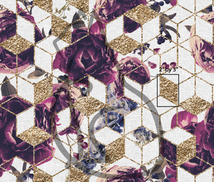 RETAIL- White and Purple Main Floral Geo - All Bases